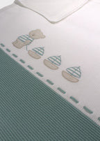 Green Bear Cotton Blanket 198-V