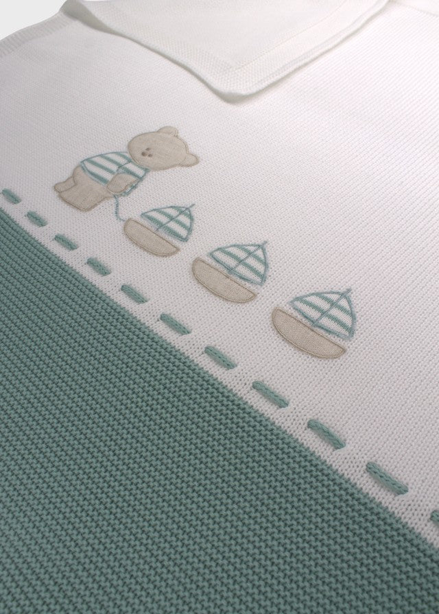 Green Bear Cotton Blanket 198-V