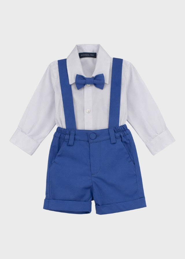 Light Blue Bermuda Waistcoat Ceremony Suit
