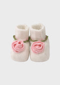 Peach Pink Cotton Slippers EK18S