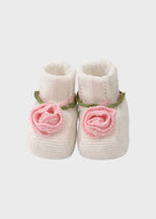 Peach Pink Cotton Slippers EK18S