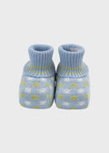 Cotton Slippers with Colorful Polka Dots Sky Blue EK56S