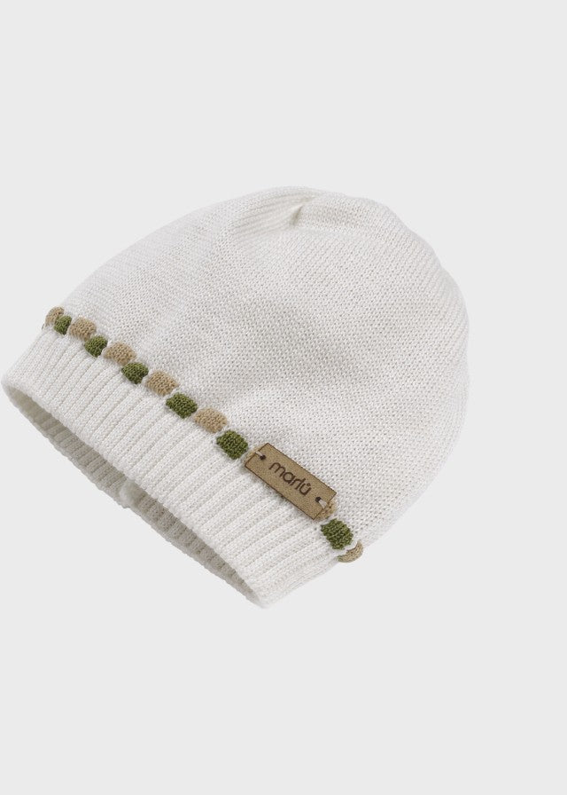 Cappellino Cotone Pois Nocciolina Verde EK5671V