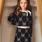 Compl. gonna tricot jacquard Bimba Nero 5538/8 -  NANU' BABY