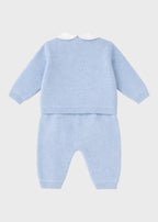 Sky Blue Bows Dungarees Set EK6331/C