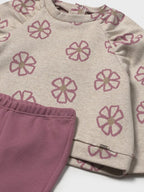Pink Girls' Leggings and Pullover Set 2742/49