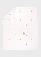 Green Peanut Polka Dot Cotton Blanket EK5680V