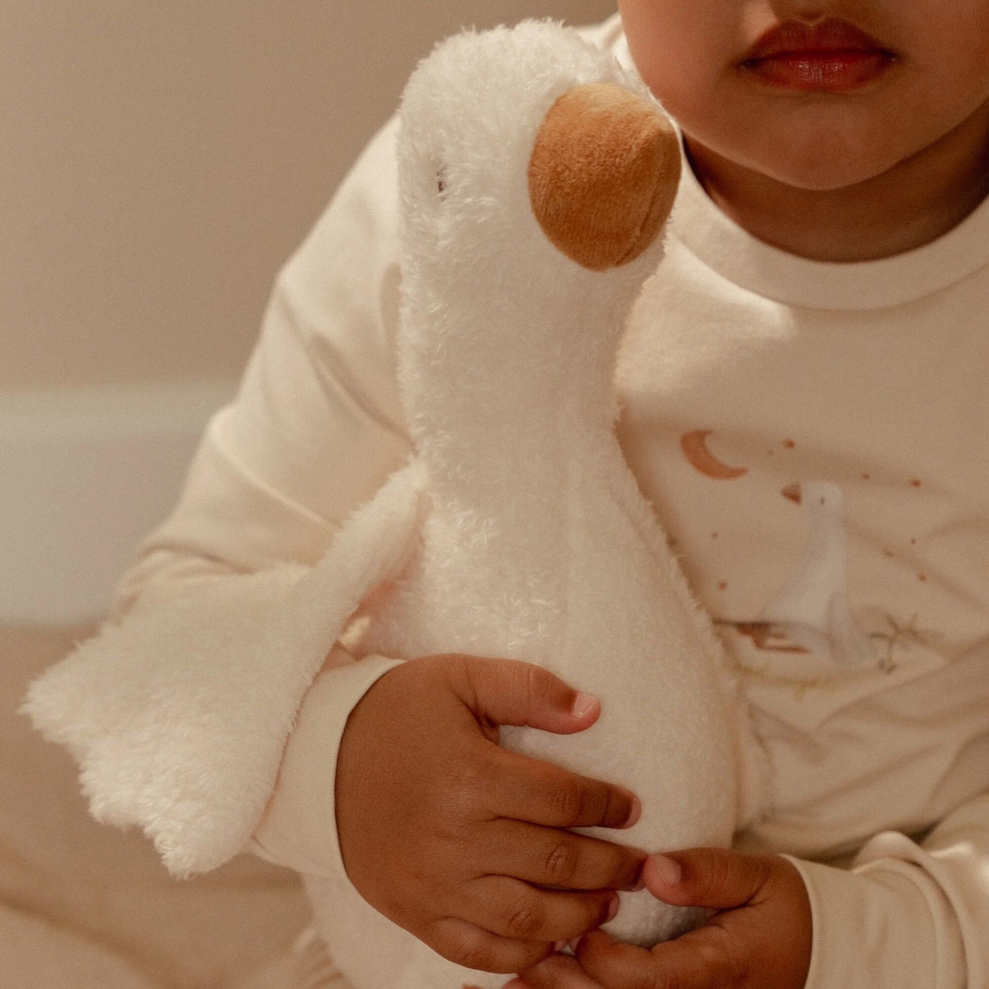 25 cm White Goose Plush Toy LD8405