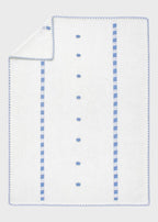 FEKELI/CO Embroidered Polka Dot Cotton Blanket