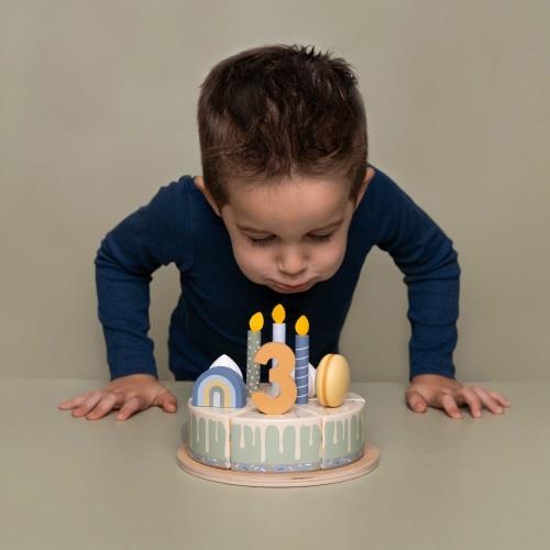 Torta di compleanno in legno  - 26 pezzi  MULTICOLORE LD8016 -  NANU' BABY