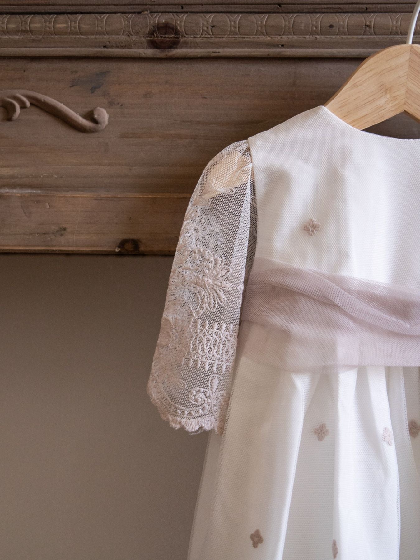 Baby Girl's Baptismal Dress ANTIQUE PINK 5498