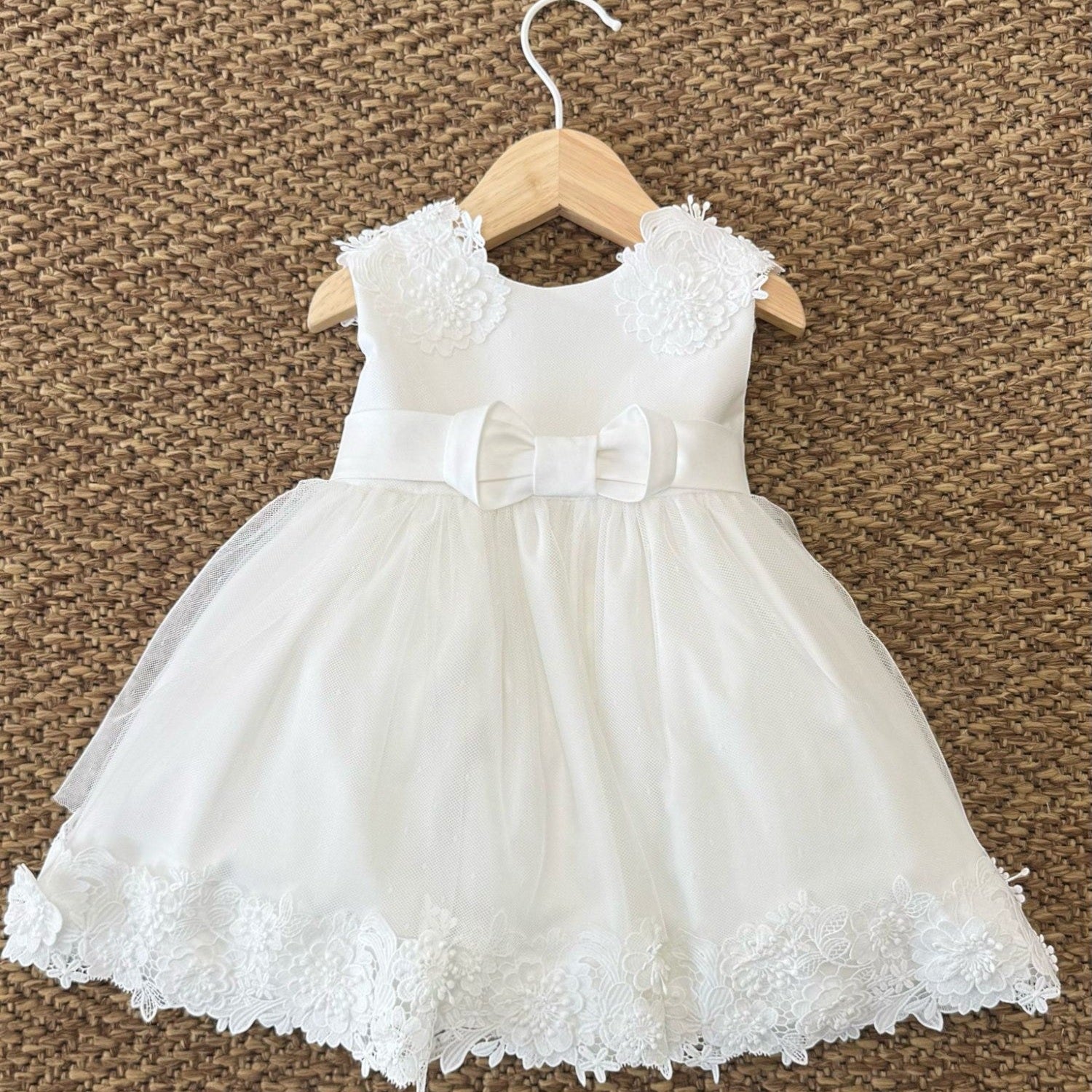 Abito Cerimonia Bimba BIANCO FB083 -  NANU' BABY