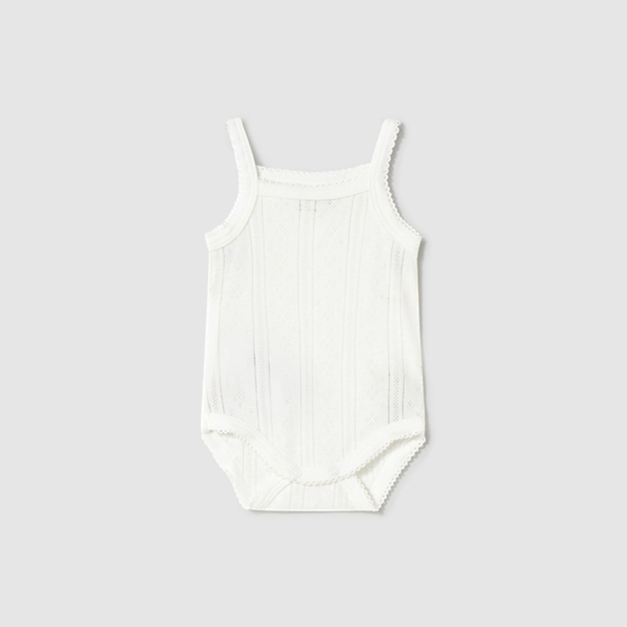 Body bretelle traforate Neonata NATURAL 1745 /N -  NANU' BABY