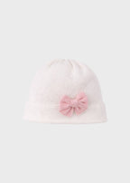 Cotton Thread Cap White Bow 681