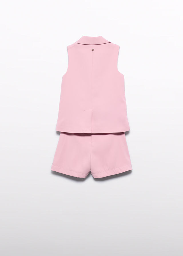 Pink Bermuda Waistcoat Set 5287/40