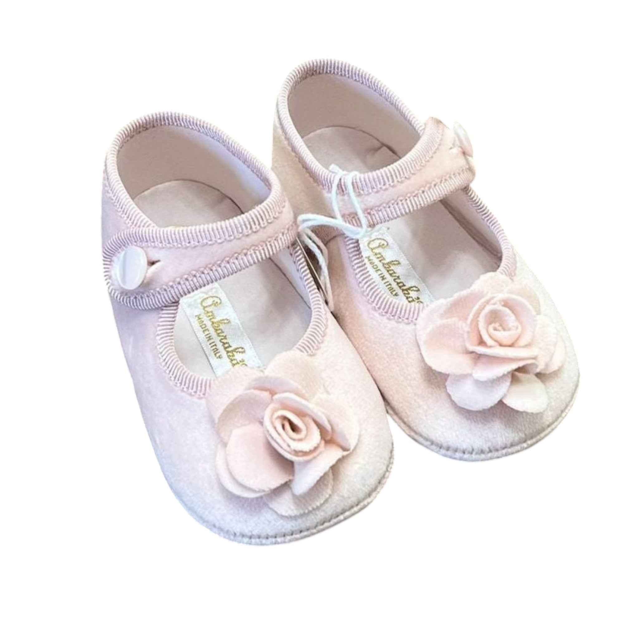 Little Girl's Pink Velvet Ballerina - AMBARABA'