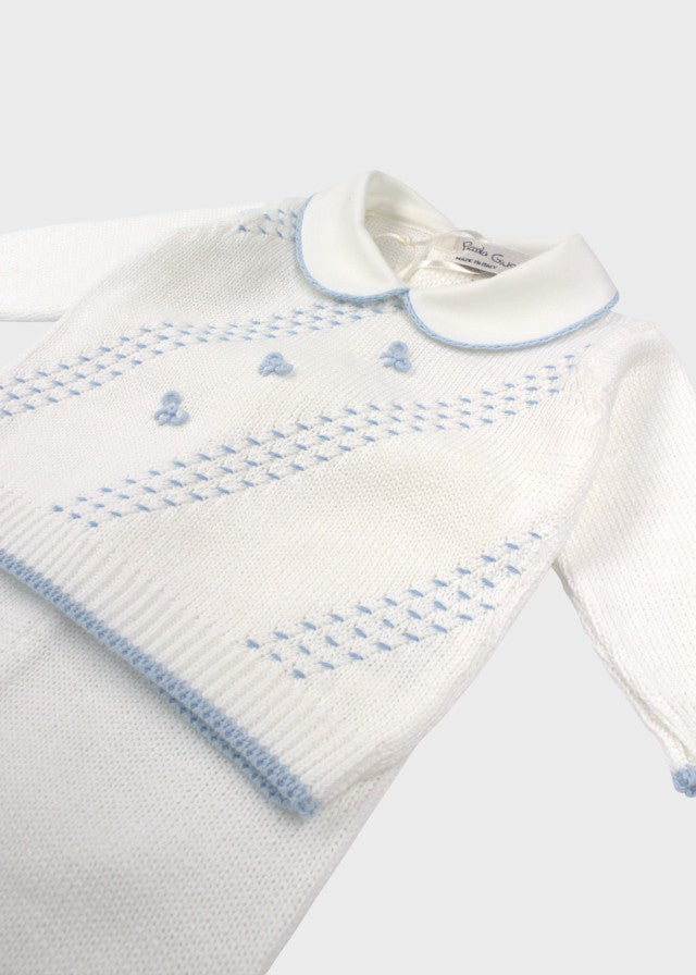 ENEA/CN Sky Blue Bow Cotton Set
