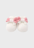 Cotton Slippers with White Bows 766-B