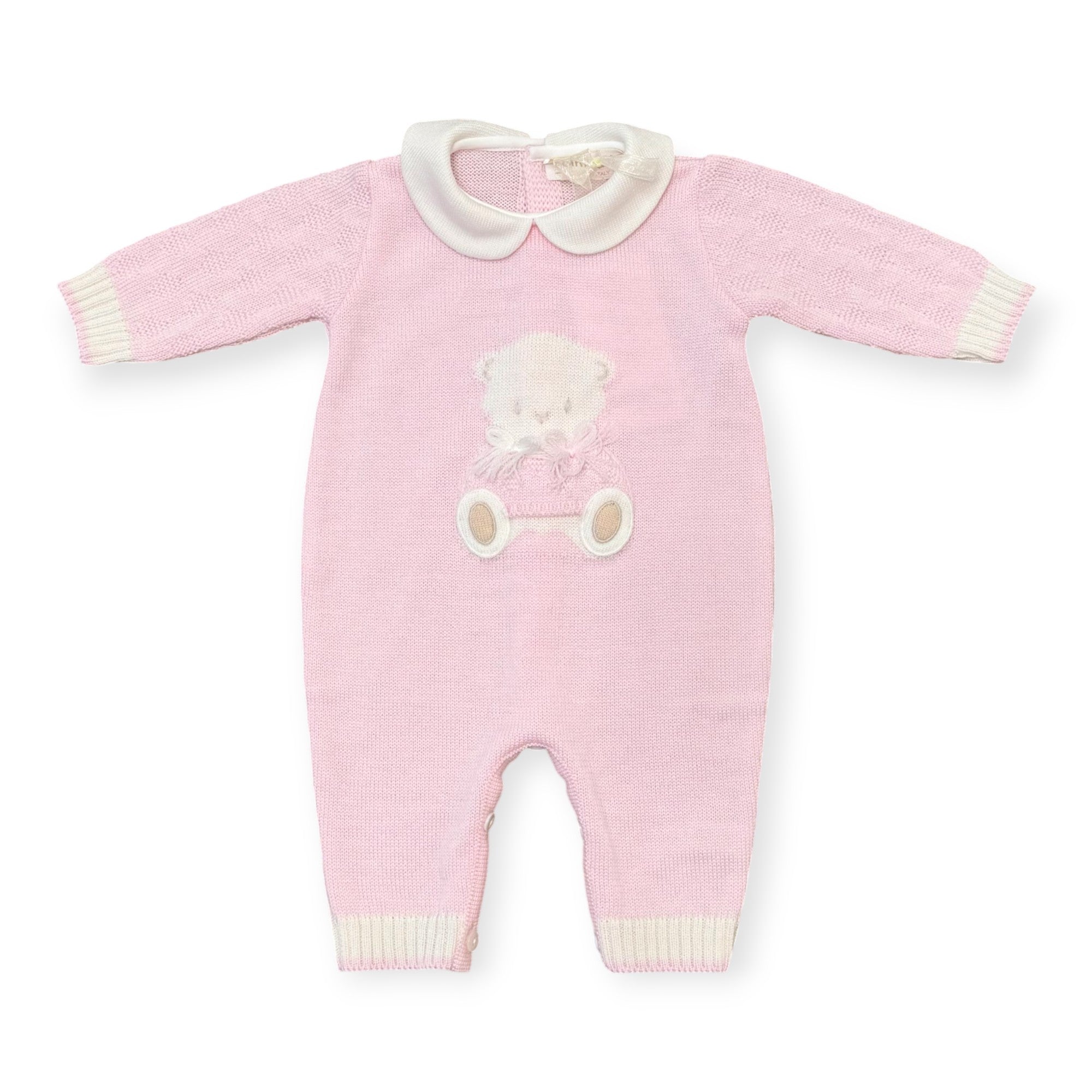 Tutina Neonata Rosa Pura Lana Teddy 7774