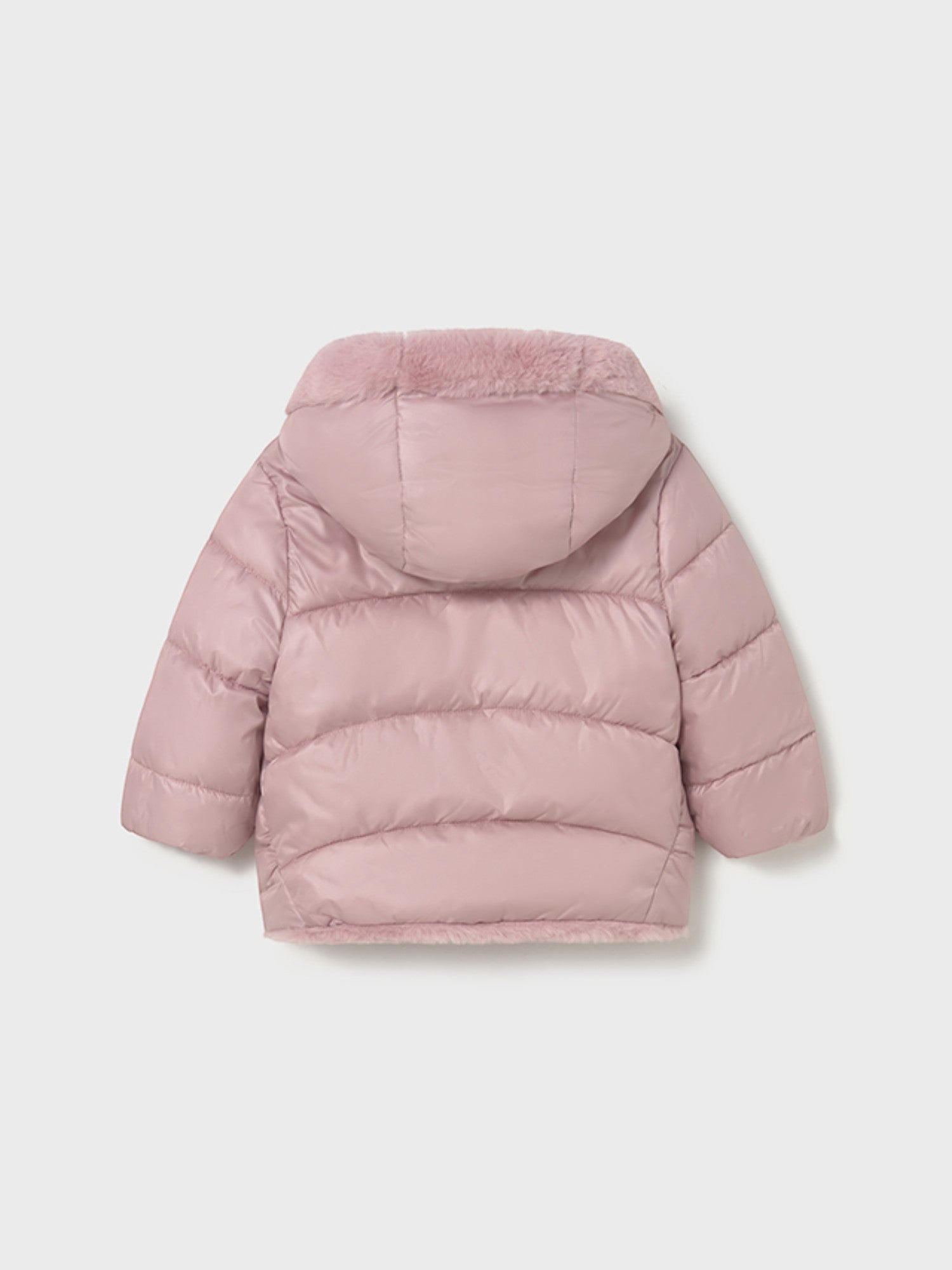 Reversible fur jacket for girls, pink 2435/81
