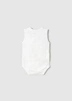 White Sleeveless Bodysuit 1702