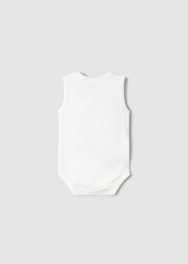 White Sleeveless Bodysuit 1702