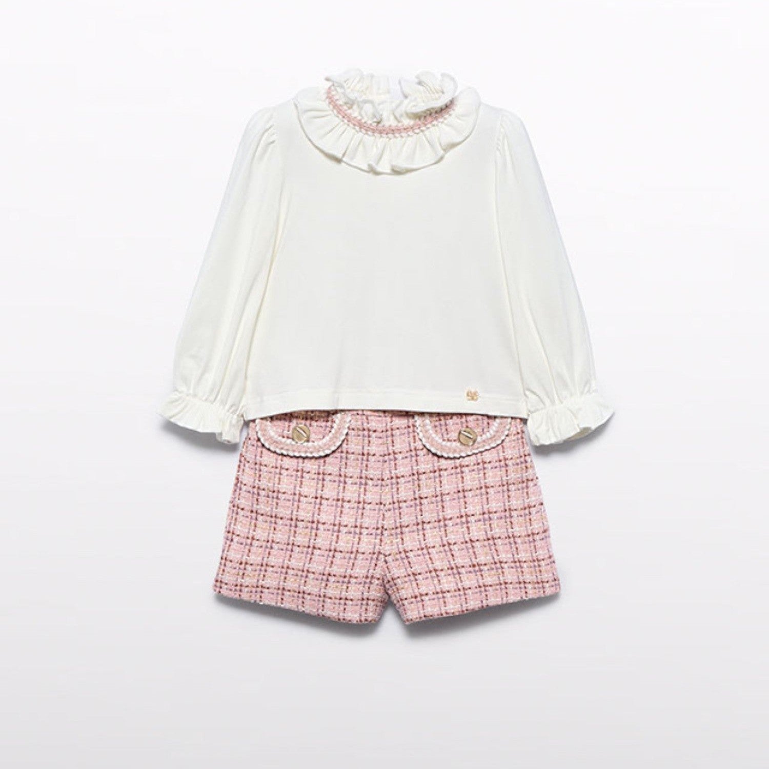 Compl. bermuda tweed Bimba Rosa 5710/8 -  NANU' BABY