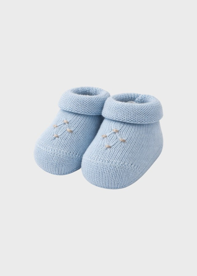 Cotton Smock Slippers Sky NIDO/765-C