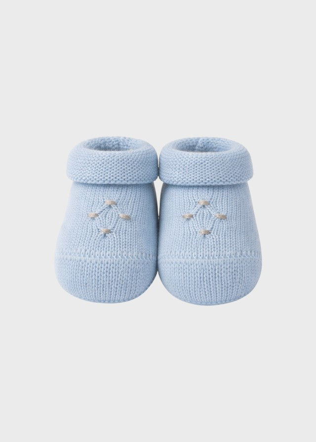 Cotton Smock Slippers Sky NIDO/765-C