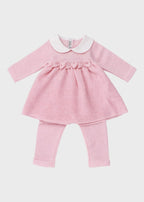 Completo Cotone Farfalle Organza Rosa 482