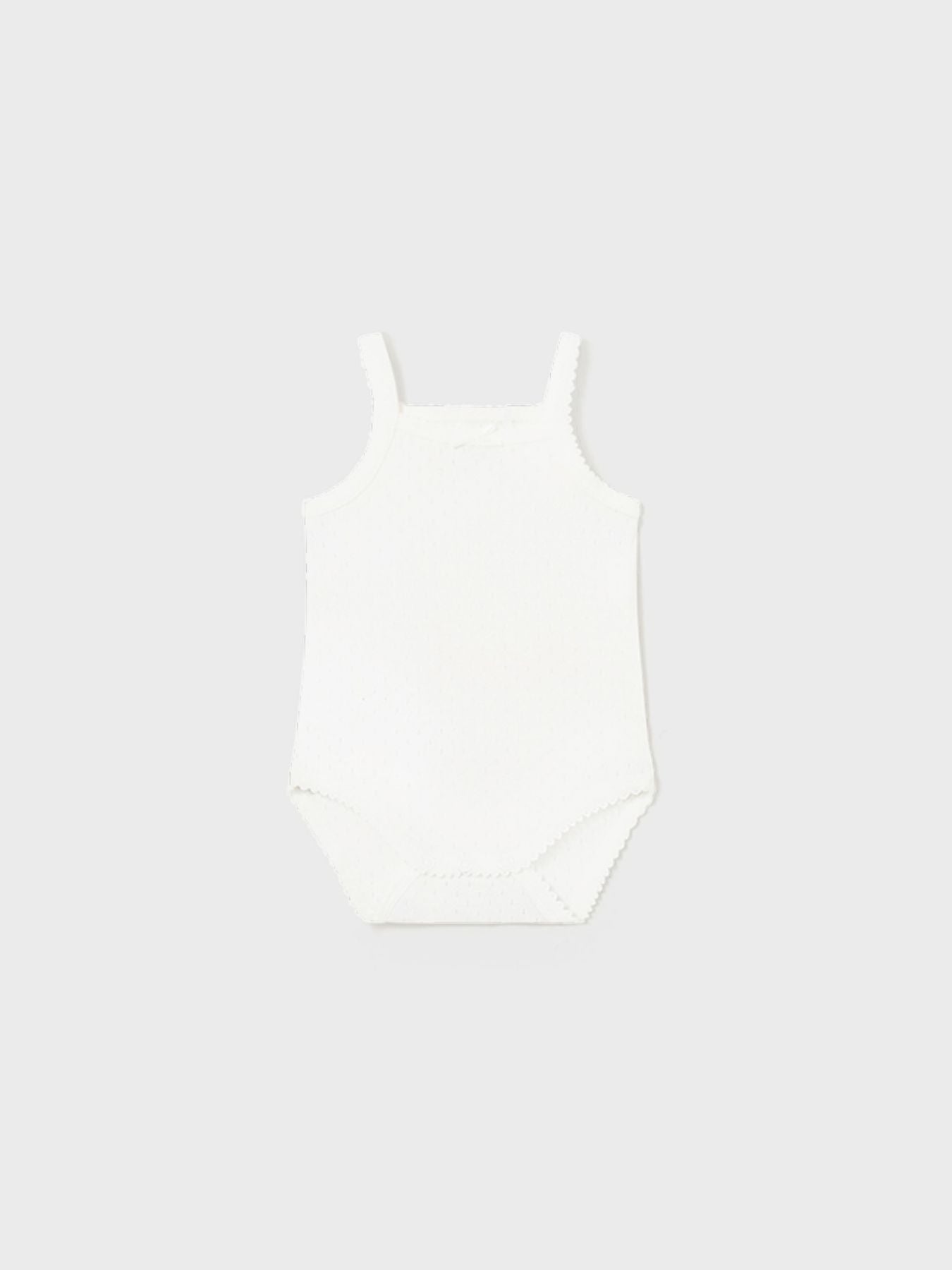 Body m/s traforato Neonata Ecru 1790/E