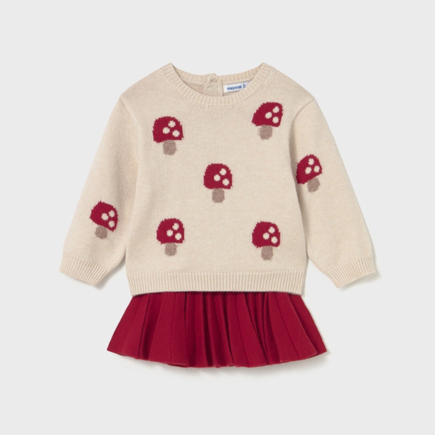 Completo gonna tricot Bimba Rosso 2925/15 -  NANU' BABY