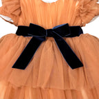 Orange Tulle Dress for Girls GG33I