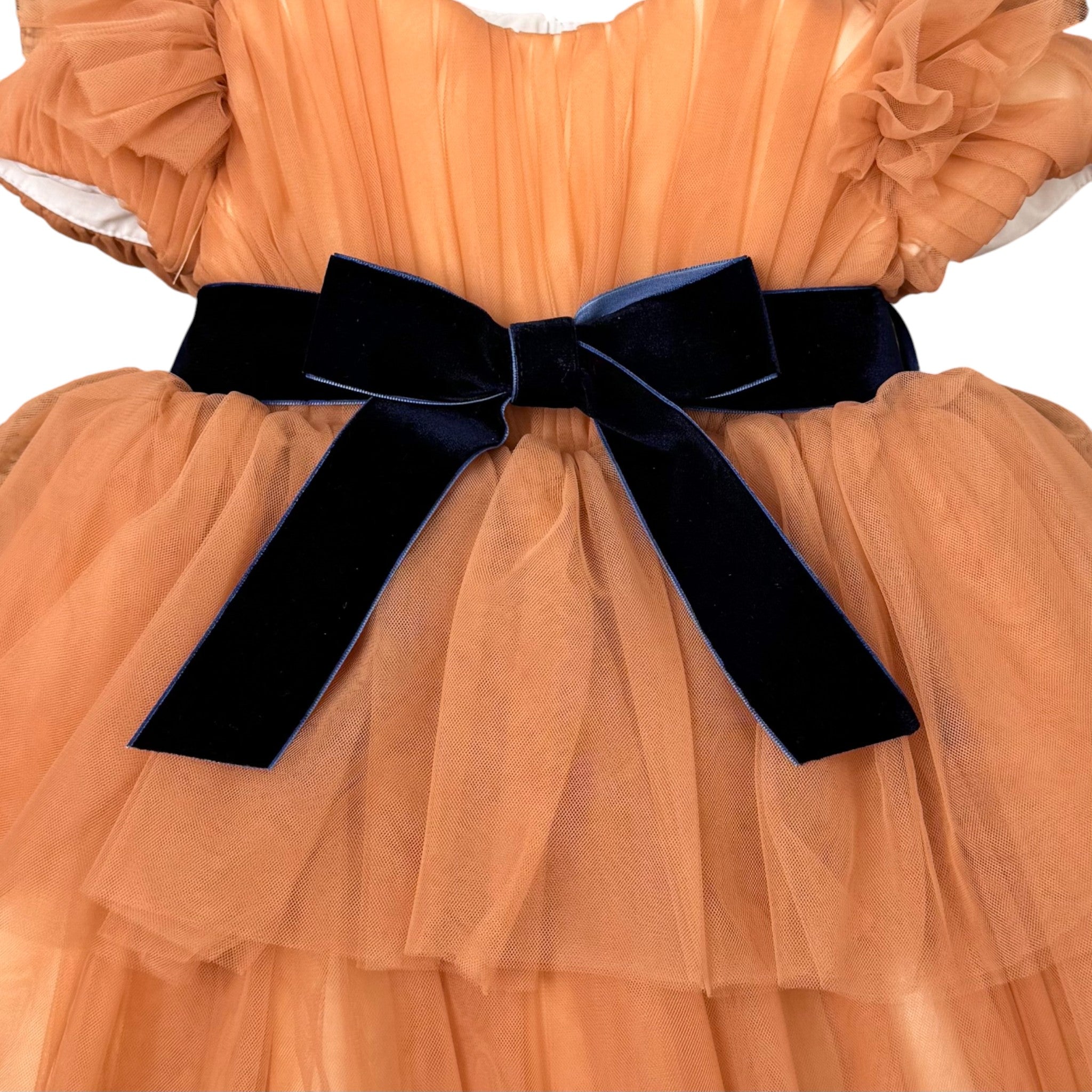Orange Tulle Dress for Girls GG33I
