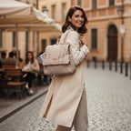 LOVE BAG Beige Maternity Backpack - Premium Fabric 2000000312071