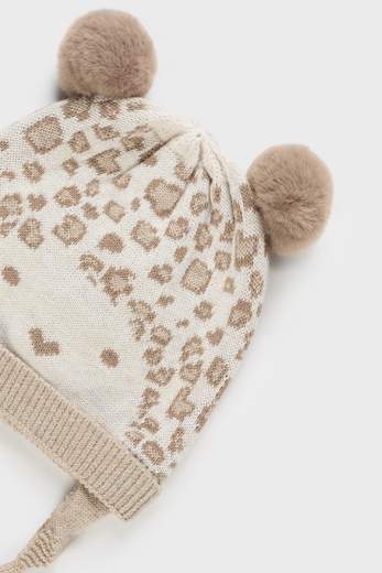 Hat and mittens set, MILK color 9668-
