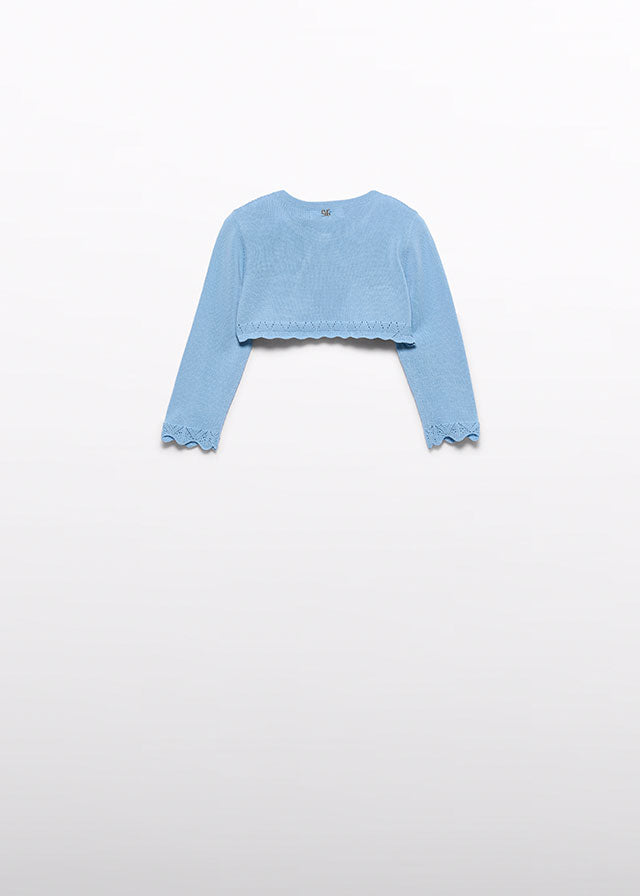 Turquoise Cotton Thread Shrug 5301/29