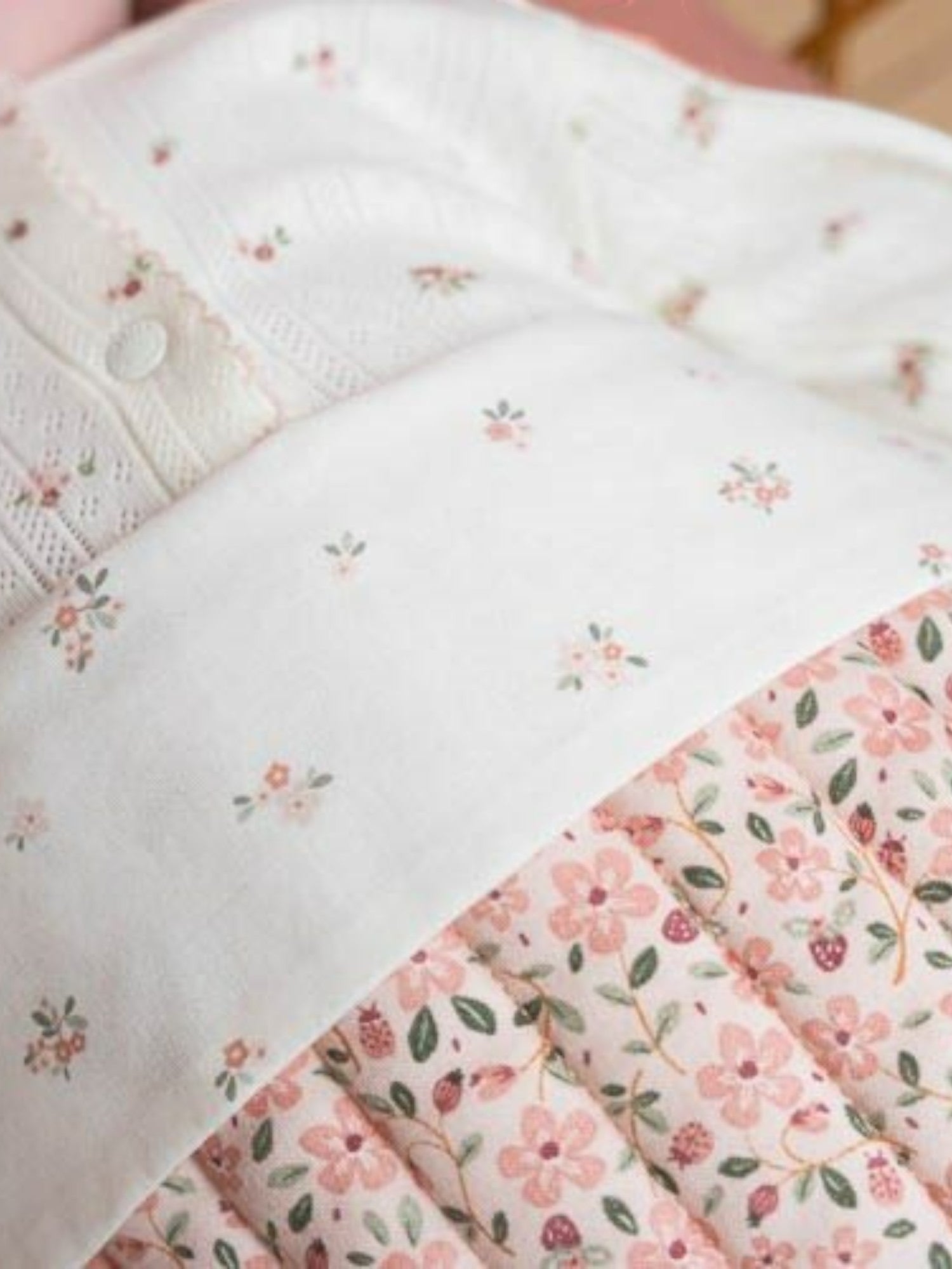 Lenzuolo lettino Fairy Blossom Neonata Rosa TE10294031 -  NANU' BABY