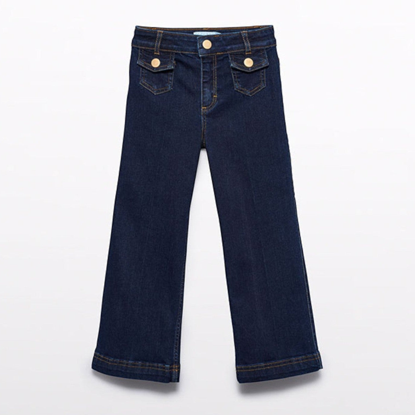 Pantalone denim palazzo Bimba Blu 5722/5 -  NANU' BABY