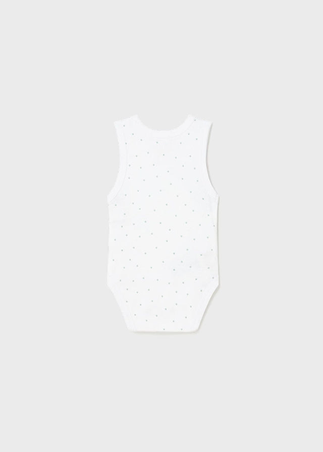 White Sleeveless Bodysuit 1719