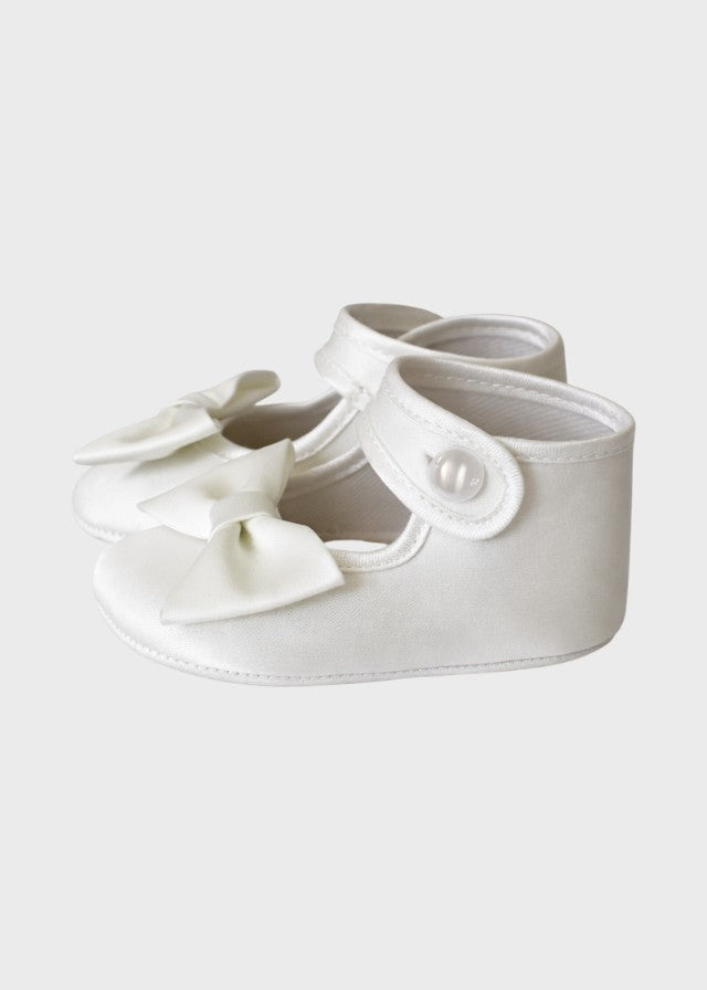 Ballerina Satin White Bow SF4214/T95-20
