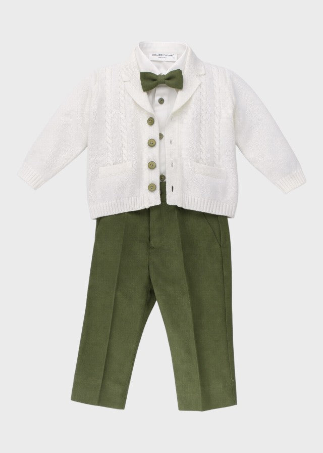 Green Bow Tie Ceremony Coordinated Set