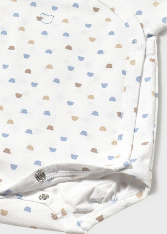 Light Blue Short Sleeve Bodysuit 1703