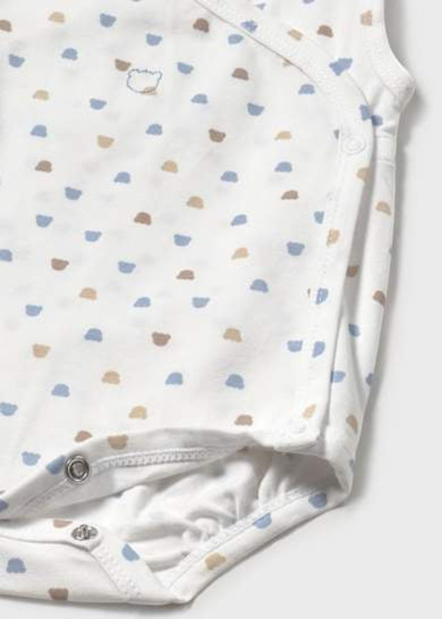 Sleeveless Bodysuit Underwear Light Blue 1702