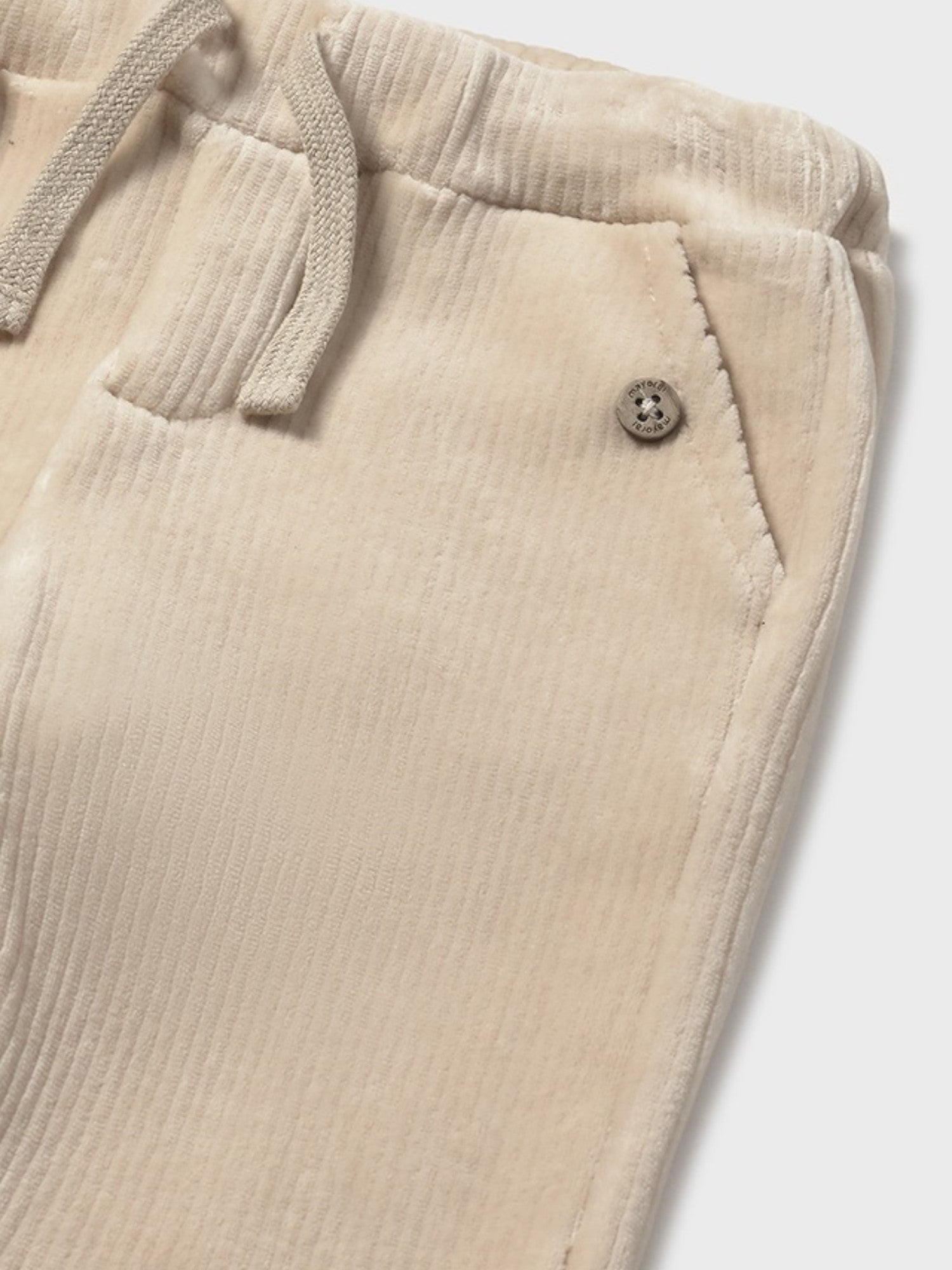 Plain weave trousers, baby boy, beige, 2510/11