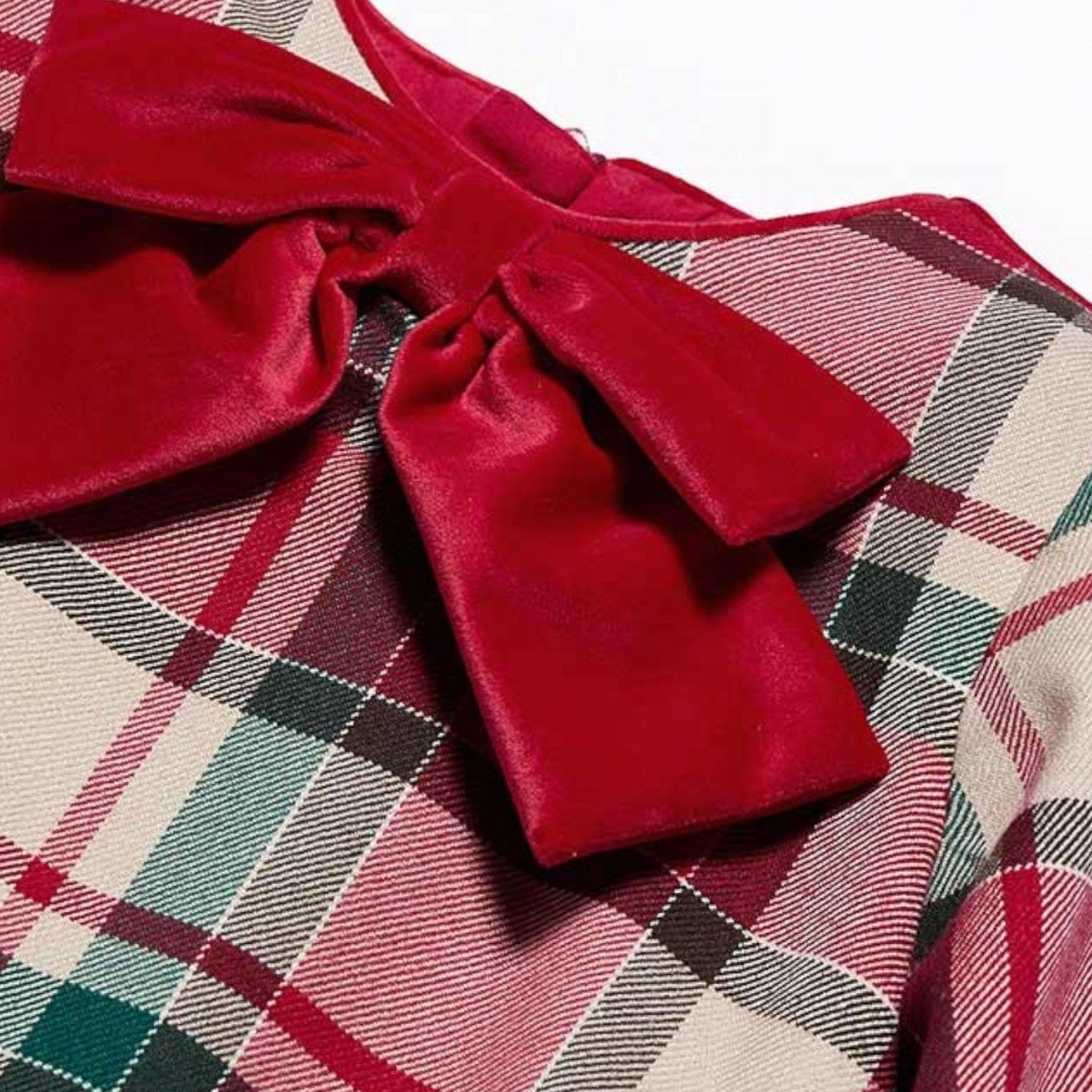 Abito quadri Bimba Rosso 5509/2 -  NANU' BABY