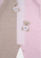 Pink Embroidered Teddy Onesie EK6010/R