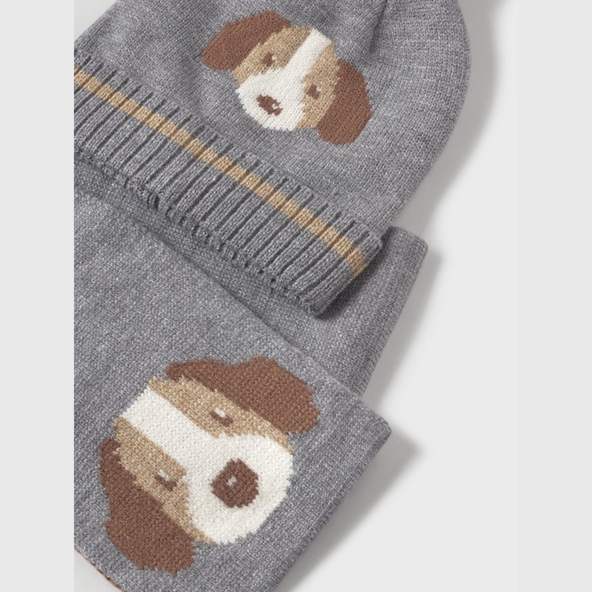 Comp.cappello e sciarpa  Grigio 10018/61 -  NANU' BABY