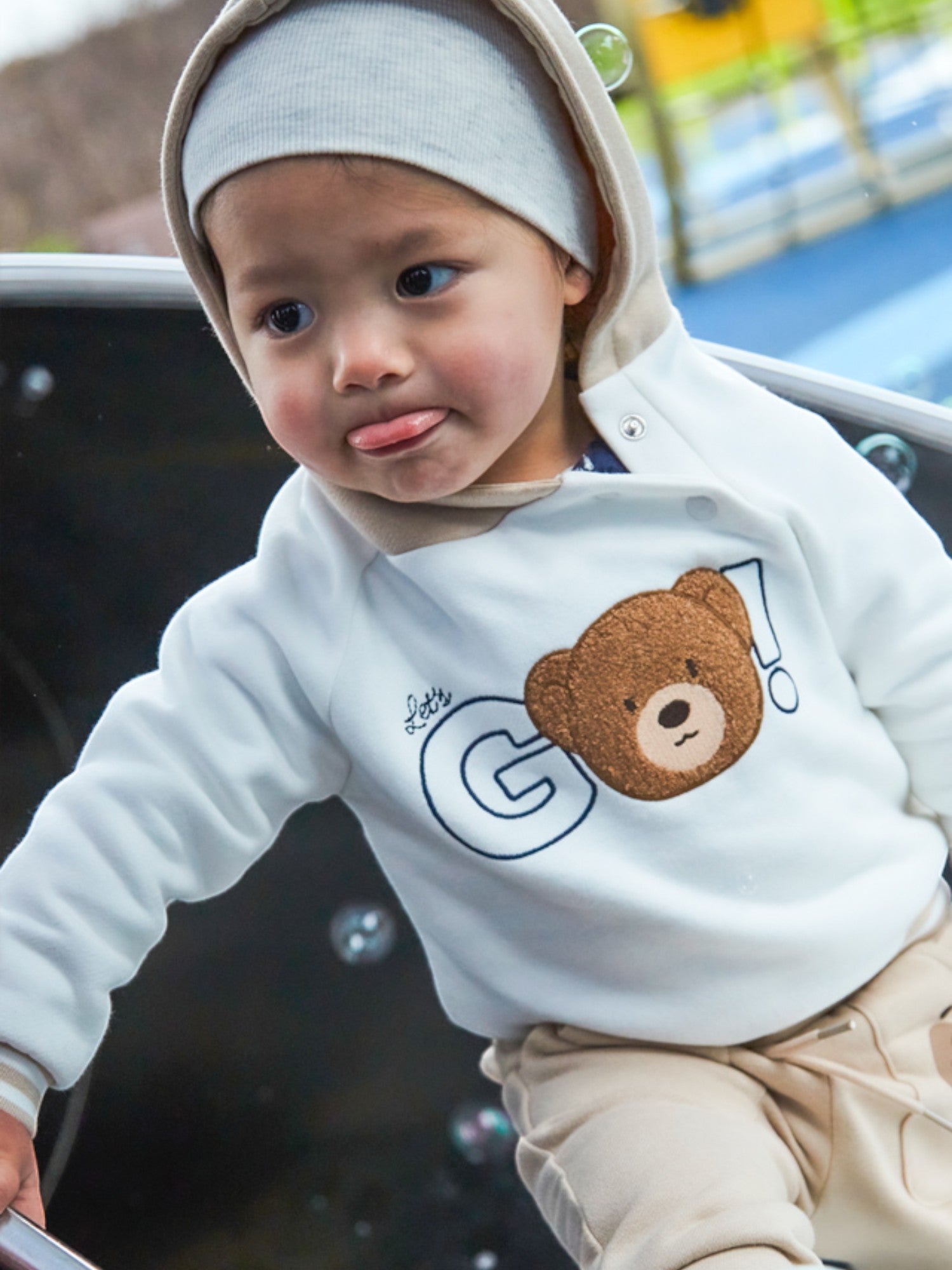 Hooded Pullover for Baby PANNA 2414/31