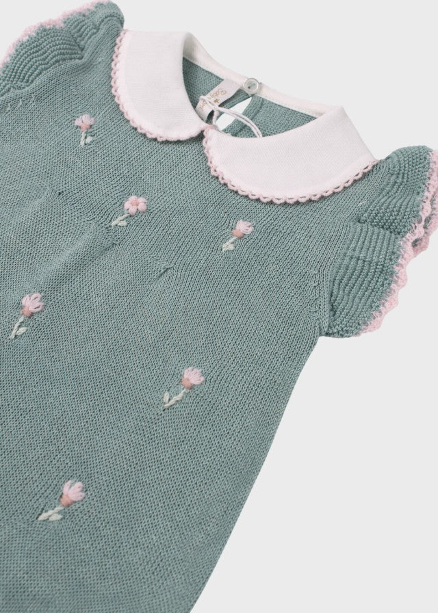 Green Daisies Cotton Romper 363/V